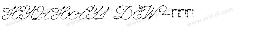 HYQiHeiY1 DEW字体转换